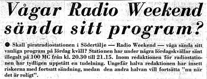 Radio
            Weekend